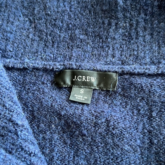 J. Crew Navy soft turtleneck zip sweater womens small - Picture 2 of 3